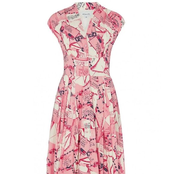 Emily And Fin Dresses & Skirts - Emily and Fin Love Letters Button Down Vintage Style Dress UK 10